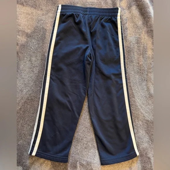 Kids Navy Adidas Track Pants - Picture 2 of 6